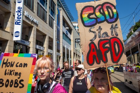Rund jeder Dritte wählte in Sachsen-Anhalt zuletzt die AfD, ein schwieriges Unterfangen für LGBTIQ+ @ CSD Magdeburg