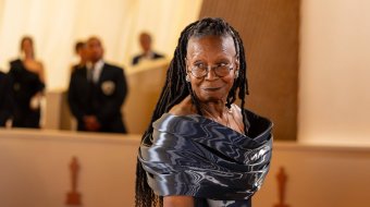 Whoopi Goldberg auf den Lippen