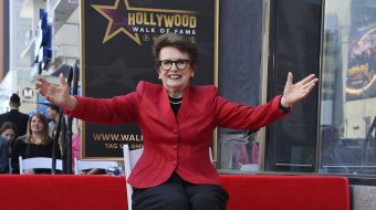 Ehrung für Billie Jean King 